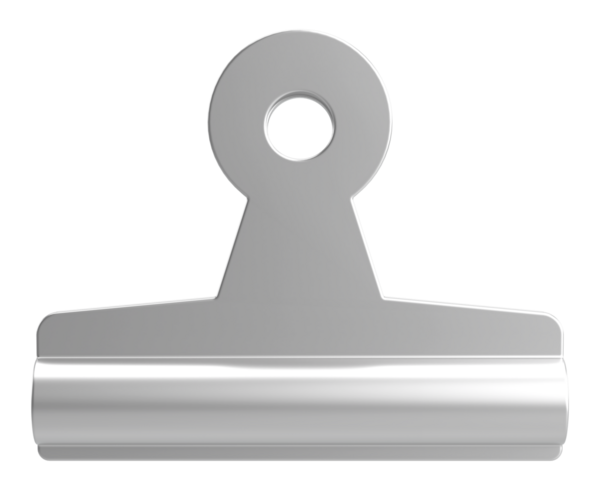 Ataç. Üç boyutlu ataç. 3B illüstrasyon.