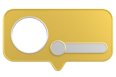 Profil kutusu. Sosyal medya profili. 3B illüstrasyon.