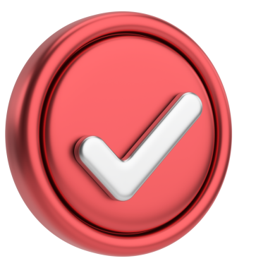 3 boyutlu onay kutusu. İşaretle. 3B illüstrasyon.