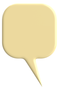 Konuşma balonu. Sohbet balonu. 3B illüstrasyon.