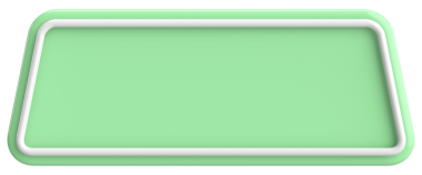 Üç boyutlu düğme. Boş tuş. 3B illüstrasyon.