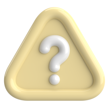 Soru işareti işareti. 3B illüstrasyon.