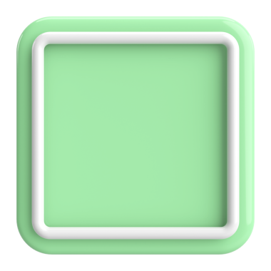 Üç boyutlu dikdörtgen düğme. Boş tuş. 3B illüstrasyon.