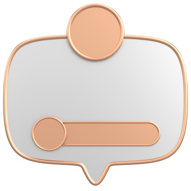 Profil kutusu. Sosyal medya profili. 3B illüstrasyon.