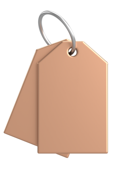 Fiyat etiketi Fiyat etiketi 3B illüstrasyon.