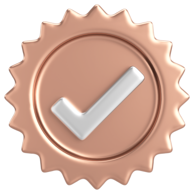 3 boyutlu onay kutusu. İşaretle. 3B illüstrasyon.