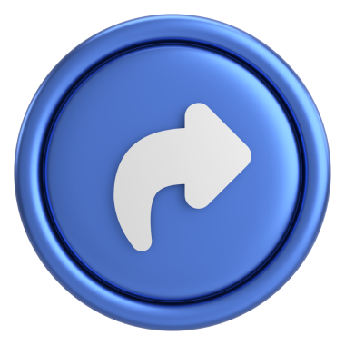 Paylaş düğmesi. Simgeyi paylaş. 3B illüstrasyon.