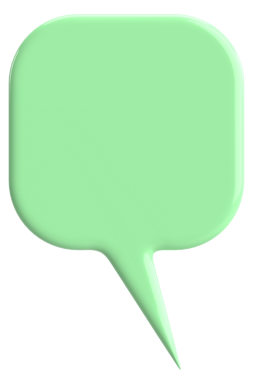 Konuşma balonu. Sohbet balonu. 3B illüstrasyon.