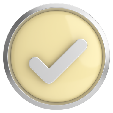 3 boyutlu onay kutusu. İşaretle. 3B illüstrasyon.