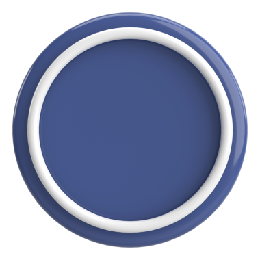 Üç boyutlu daire düğmesi. Boş tuş. 3B illüstrasyon.