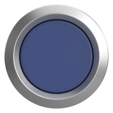 Üç boyutlu daire düğmesi. Boş tuş. 3B illüstrasyon.