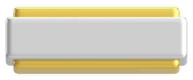 Üç boyutlu düğme. Boş tuş. 3B illüstrasyon.