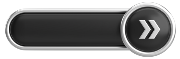 Sonraki düğme. Devam et düğmesi. 3B illüstrasyon.