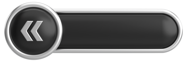 Önceki düğme. Arka düğme. 3B illüstrasyon.