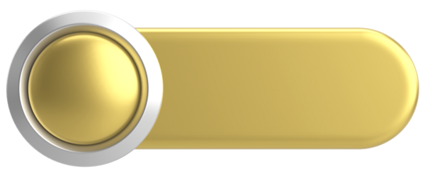 Üç boyutlu düğme. Boş tuş. 3B illüstrasyon.