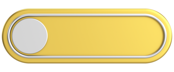 Üç boyutlu düğme. Boş tuş. 3B illüstrasyon.