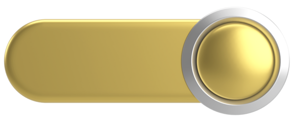 Üç boyutlu düğme. Boş tuş. 3B illüstrasyon.