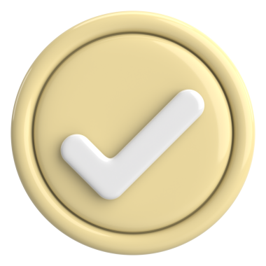 3 boyutlu onay kutusu. İşaretle. 3B illüstrasyon.