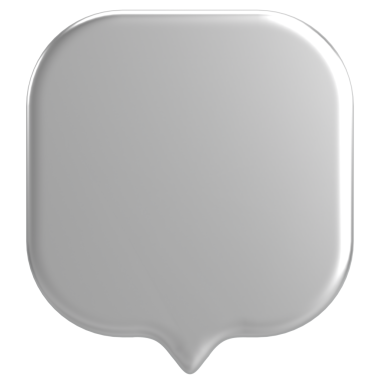 Konuşma balonu. Sohbet balonu. 3B illüstrasyon.