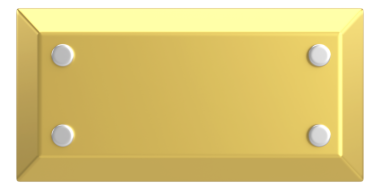 Üç boyutlu düğme. Boş tuş. 3B illüstrasyon.