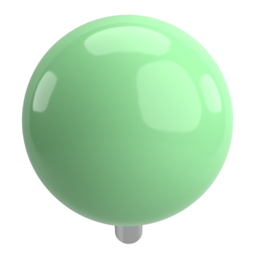 Pimi çek. Çizim iğnesi. Üç boyutlu pim. 3B illüstrasyon.