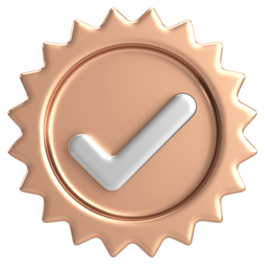 3 boyutlu onay kutusu. İşaretle. 3B illüstrasyon.