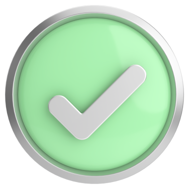 3 boyutlu onay kutusu. İşaretle. 3B illüstrasyon.