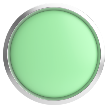 Üç boyutlu daire düğmesi. Boş tuş. 3B illüstrasyon.