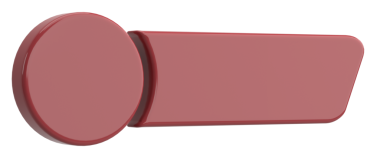 Üç boyutlu düğme. Boş tuş. 3B illüstrasyon.