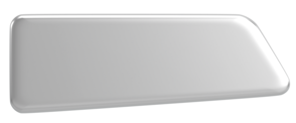 Üç boyutlu düğme. Boş tuş. 3B illüstrasyon.