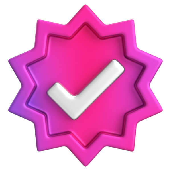 3 boyutlu onay kutusu. İşaretle. 3B illüstrasyon.