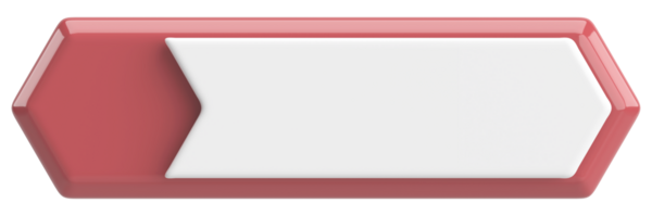 Üç boyutlu düğme. Boş tuş. 3B illüstrasyon.
