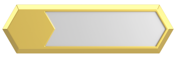 Üç boyutlu düğme. Boş tuş. 3B illüstrasyon.