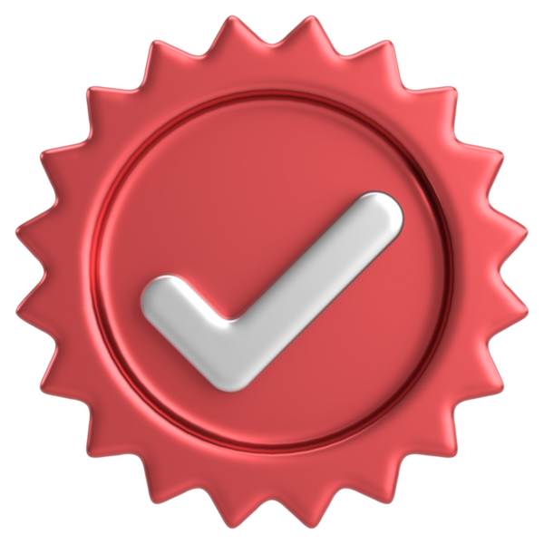 3 boyutlu onay kutusu. İşaretle. 3B illüstrasyon.