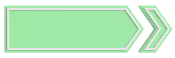 Sonraki düğme. Devam et düğmesi. 3B illüstrasyon.
