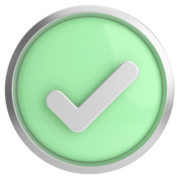 3 boyutlu onay kutusu. İşaretle. 3B illüstrasyon.