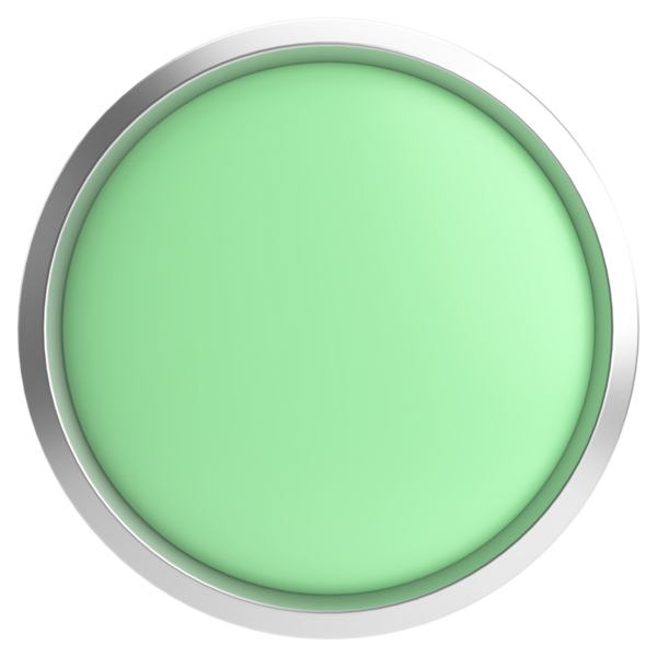 Üç boyutlu daire düğmesi. Boş tuş. 3B illüstrasyon.