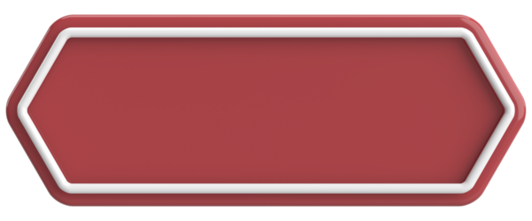 Üç boyutlu düğme. Boş tuş. 3B illüstrasyon.