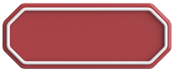 Üç boyutlu düğme. Boş tuş. 3B illüstrasyon.