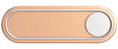 Üç boyutlu düğme. Boş tuş. 3B illüstrasyon.