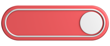 Üç boyutlu düğme. Boş tuş. 3B illüstrasyon.