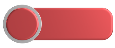 Üç boyutlu düğme. Boş tuş. 3B illüstrasyon.