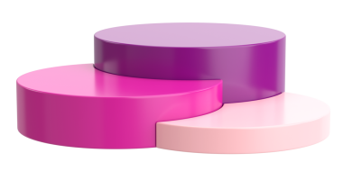 Ürün sergisi. Ürün podyumu. 3B illüstrasyon.