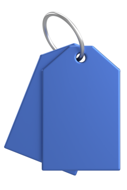 Fiyat etiketi Fiyat etiketi 3B illüstrasyon.