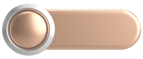 Üç boyutlu düğme. Boş tuş. 3B illüstrasyon.