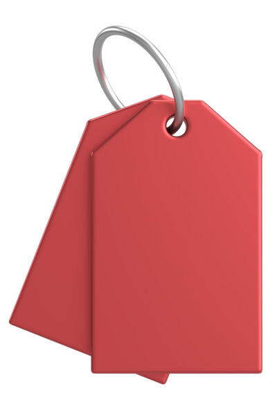 Fiyat etiketi Fiyat etiketi 3B illüstrasyon.