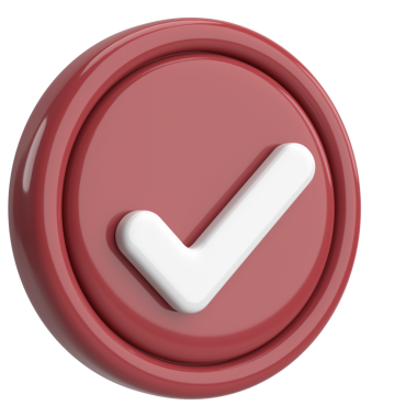 3 boyutlu onay kutusu. İşaretle. 3B illüstrasyon.