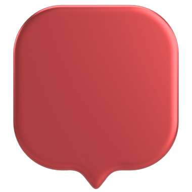 Konuşma balonu. Sohbet balonu. 3B illüstrasyon.