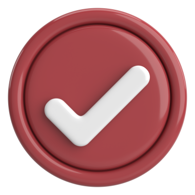 3 boyutlu onay kutusu. İşaretle. 3B illüstrasyon.