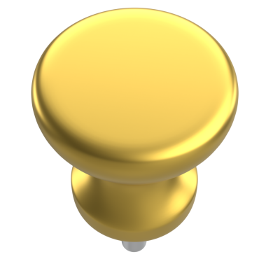 Pimi çek. Çizim iğnesi. Üç boyutlu pim. 3B illüstrasyon.